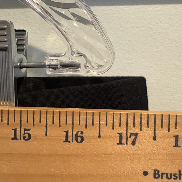 Coldwater‎ Creek Pants Womens Large Black Pull On Stretch Slim Ankle Work Ponte - Picture 7 of 10